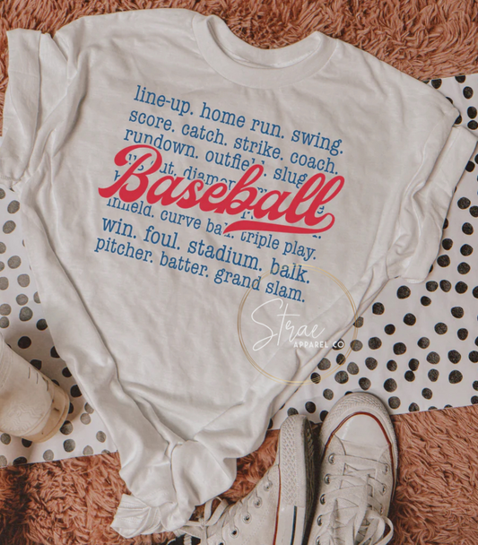 Baseball words